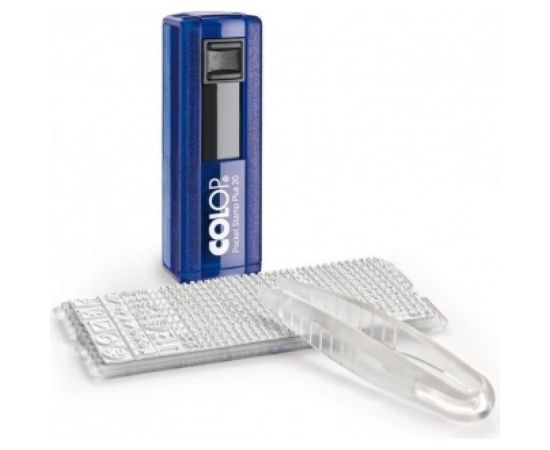 Карманный самонаборный штамп Colop Pocket Stamp Plus 4 строки с 1 одной кассой PSP 20 SET 