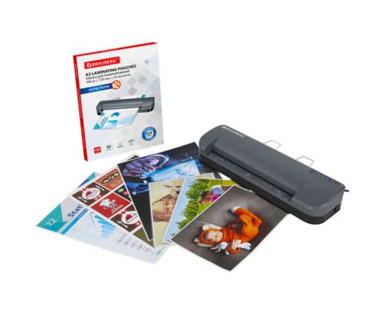 Ламинатор BRAUBERG Superjet A3, высокая скорость 100 см/мин, толщина пленки 75-250 мкм 532270 – изображение 11