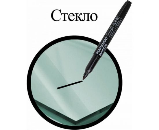 Маркер 12 шт в упаковке BRAUBERG перманентный нестираемый ЧЕРНЫЙ круглый наконечник 15-3мм 151629 – изображение 11