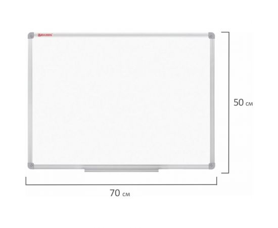 Магнитно-маркерная доска BRAUBERG 70x50 см, алюминиевая рамка 238185 – изображение 14