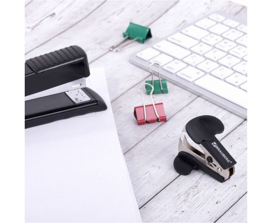 Антистеплер для скоб № 10 и № 24/6 BRAUBERG Classic с фиксатором черный 222547 – изображение 14