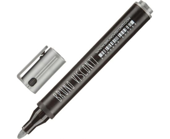 Перманентный маркер Bruno Visconti profymark, серебряный, 12 шт. 1797137 – изображение 2