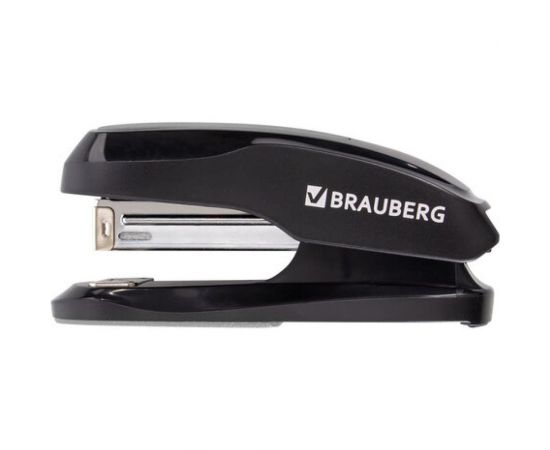 Степлер BRAUBERG Super №24/6 26/6, до 30 листов, черно-серый 229086 – изображение 2