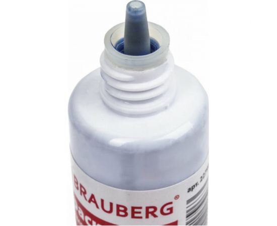 Штемпельная краска BRAUBERG Professional clear stamp, синяя, 30 мл, на водной основе 227981 – изображение 2