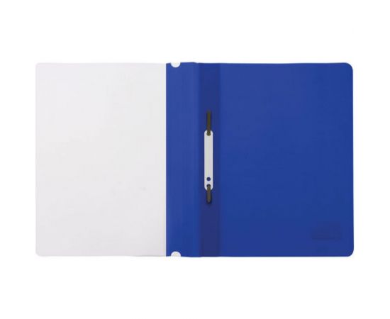 Скоросшиватель 25 шт в упаковке BRAUBERG пластиковый А4 130/180 мкм синий 220385 – изображение 2