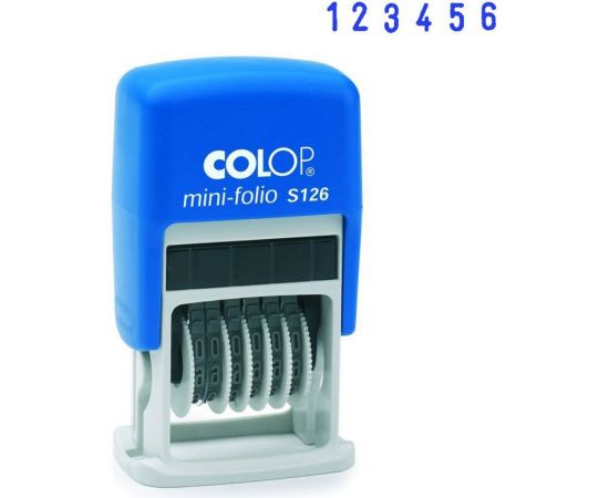 Автоматический нумератор-мини Colop пластик 6-разрядный высота шрифта 3,8 мм S 126 00-00001037 – изображение 2