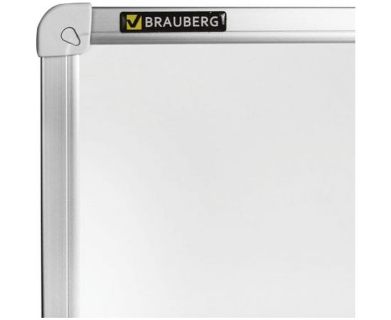 Магнитно-маркерная доска стандарт, 100х180 см, алюминиевая рамка, BRAUBERG 235524 – изображение 3