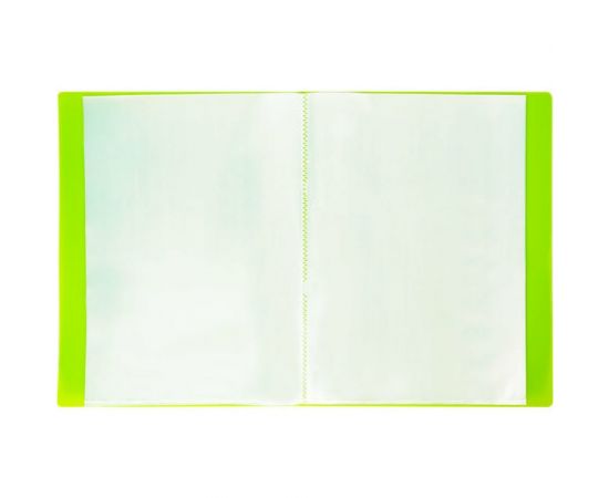 Неоновая папка BRAUBERG Neon 20 вкладышей, 16 мм, зеленая, 700 мкм, 227448 – изображение 3