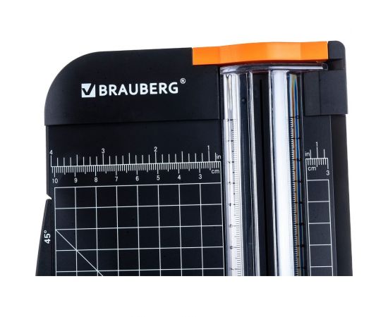 Роликовый резак BRAUBERG SUPER A4, до 12 л, длина реза 310 мм, линейка, А4 532328 – изображение 3