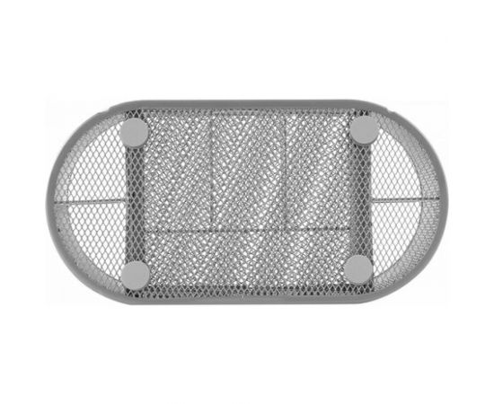 Металлическая подставка-органайзер BRAUBERG 9 секций, 105х220х110 мм, серебро 237419 – изображение 3