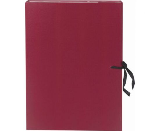 Архивный короб BRAUBERG А4, 240х330мм, 70 мм, 2 завязки, до 600 листов, бордовый 122036 – изображение 3