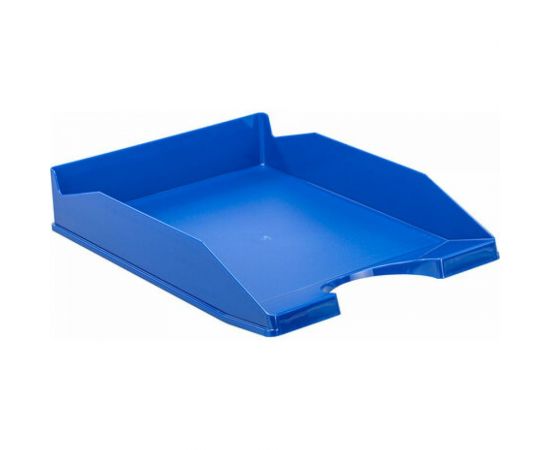 Горизонтальный лоток для бумаг BRAUBERG комплект 2 шт, Modern, 346x254x61 мм, синий 238027 – изображение 3