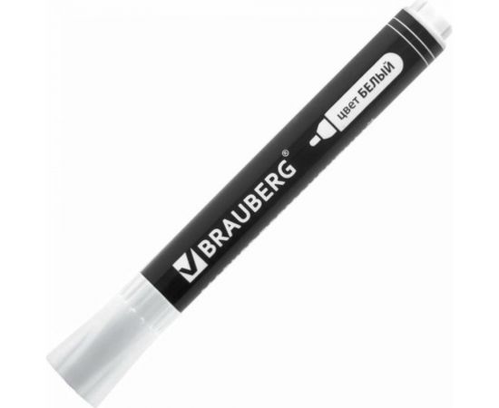 Перманентный маркер BRAUBERG W5 белый, круглый наконечник, 5 мм 151506 – изображение 3