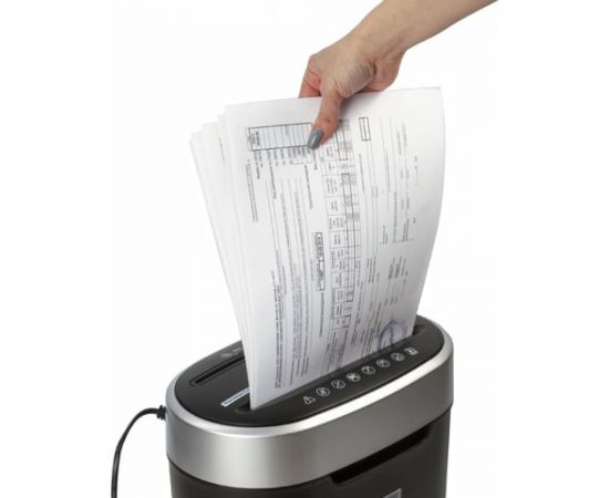 Уничтожитель BRAUBERG S8 4 уровень секретности, 4x18 мм, 8 листов,16 л, скобы 530962 – изображение 4