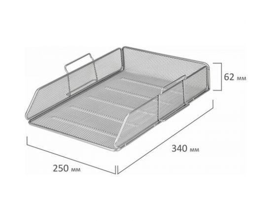 Настольный набор BRAUBERG Germanium из металла, 7 предметов, серебристый 231963 – изображение 4