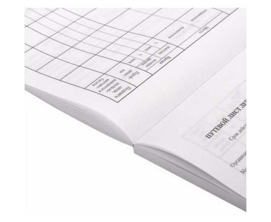 Бланк бух. BRAUBERG офсет Путевой лист легкового автомобиля А5 135х195мм СПАЙКА 20 упаковок по 100шт 130133 – изображение 4