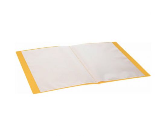 Папка BRAUBERG Contract бизнес-класс 20 вкладышей, желтая, вкладыши-антиблик, 0,7 мм, 221775 – изображение 4