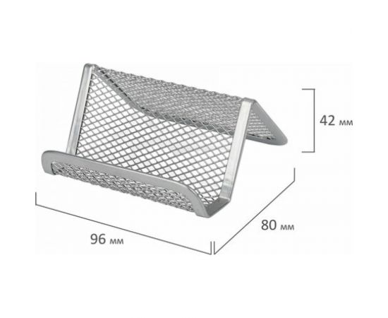 Настольный набор BRAUBERG Germanium из металла, 7 предметов, серебристый 231963 – изображение 5