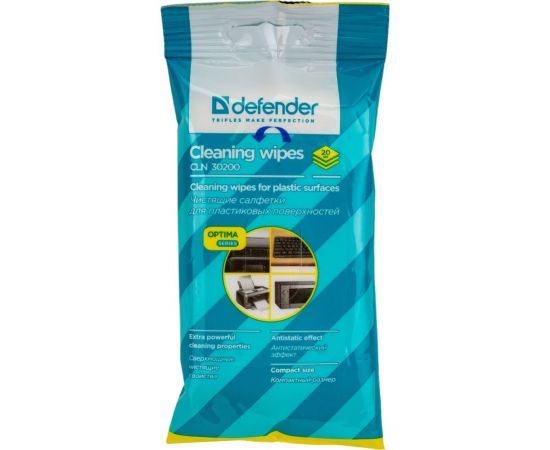 Салфетки для поверхностей Defender CLN 30200 Optima 20 шт, пакет с подвесом 30200 – изображение 5