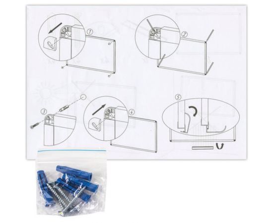 Магнитно-маркерная доска стандарт, 100х180 см, алюминиевая рамка, BRAUBERG 235524 – изображение 5