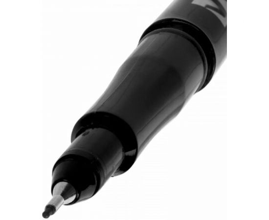 Маркер 12 шт в упаковке BRAUBERG перманентный "Super Slim" ЧЕРНЫЙ тонкий металлический наконечник 08 мм 151632 – изображение 5