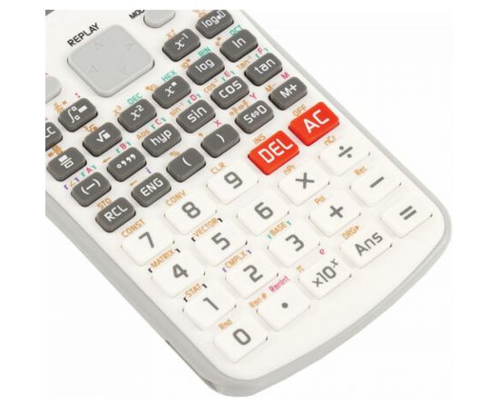 Двухстрочный инженерный калькулятор BRAUBERG SC-880-N 417 функций, 10+2 разрядов, батарея, белый 250526 – изображение 5