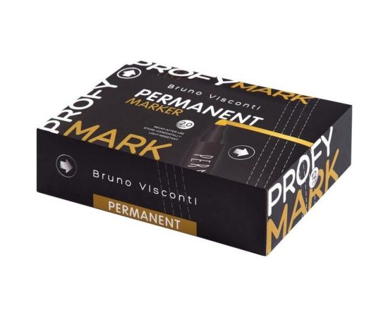 Перманентный маркер Bruno Visconti profymark, серебряный, 12 шт. 1797137 – изображение 6