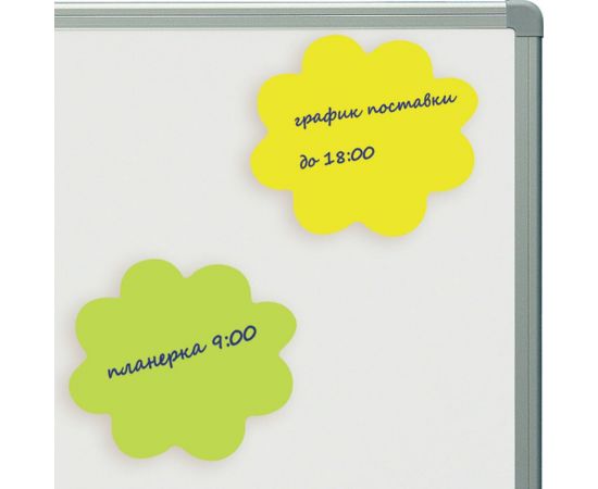 Блок самоклеящийся (стикеры) BRAUBERG фигурный, НЕОН Цветок, 250 л, 5 цветов 126691 – изображение 6