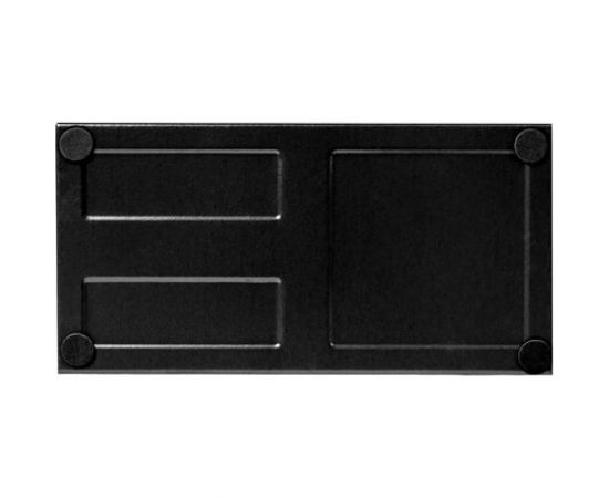 Подставка-органайзер BRAUBERG Germanium металлическая, 3 секции, 102х186х95 мм, черная 231986 – изображение 6