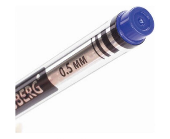 Маркер 12 шт в упаковке BRAUBERG перманентный нестираемый "Jet" СИНИЙ супертонкий метал. наконечник 05мм 150508 – изображение 6