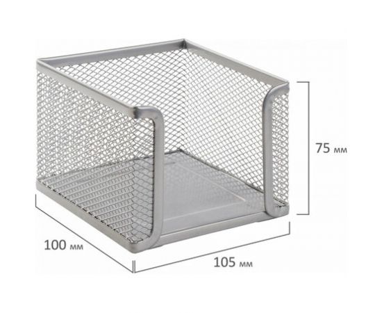 Настольный набор BRAUBERG Germanium из металла, 7 предметов, серебристый 231963 – изображение 6