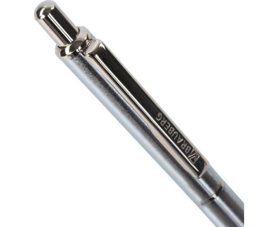 Подарочная шариковая ручка BRAUBERG Larghetto синяя, серебристый корпус с хромом, 0.5 мм 143474 – изображение 6