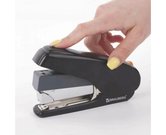 Энергосберегающий степлер BRAUBERG Easy Press №24/6 - 24/8, до 40 листов 228742 – изображение 7