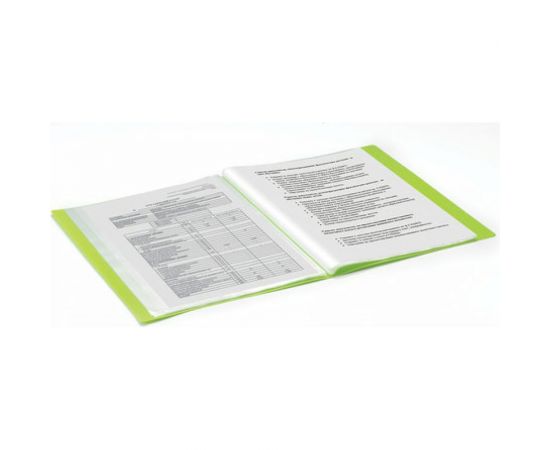 Неоновая папка BRAUBERG Neon 20 вкладышей, 16 мм, зеленая, 700 мкм, 227448 – изображение 7