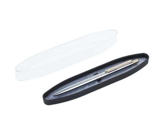 Подарочная шариковая ручка BRAUBERG Larghetto синяя, серебристый корпус с хромом, 0.5 мм 143474 – изображение 8