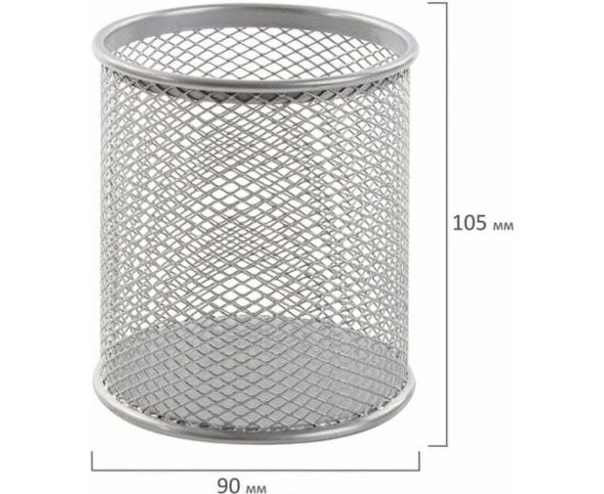 Настольный набор BRAUBERG Germanium из металла, 7 предметов, серебристый 231963 – изображение 8