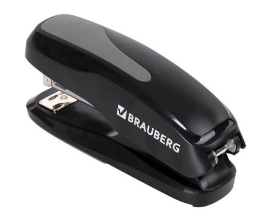 Степлер BRAUBERG Super №24/6 26/6, до 30 листов, черно-серый 229086 – изображение 8