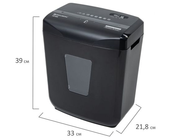Уничтожитель шредер BRAUBERG 1018X 4 уровень секретности, фрагменты 4x40 мм, 10 листов, 18 л 532150 – изображение 9