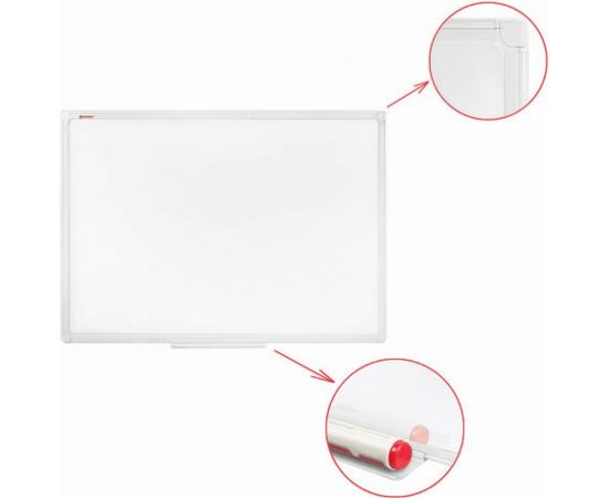 Магнитно-маркерная доска BRAUBERG Standard 60x90 см, ПВХ рамка 237561 – изображение 10