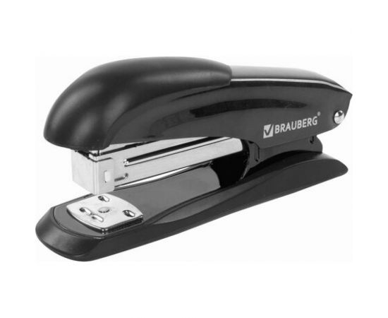 Степлер BRAUBERG Office Expert №24/6 26/6, металлический, до 25 листов, черный 228593 