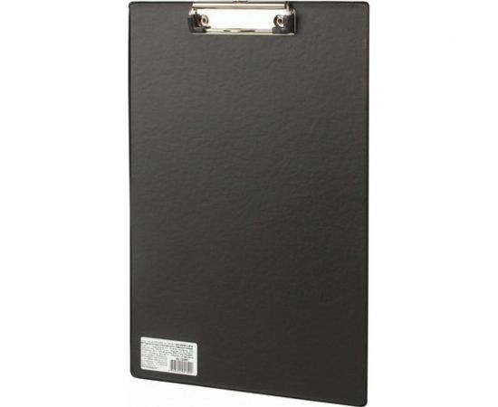 Доска-планшет BRAUBERG Comfort с прижимом А4 230х350 мм, картон/ПВХ, черная, 222657 