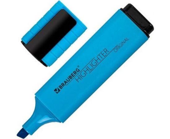 Текстовыделитель BRAUBERG ORIGINAL NEON голубой, линия 1-5 мм 152214 