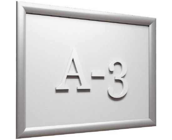 Настенная рамка Attache с клик-профилем 25 мм формат А3 серебристая 1250945 