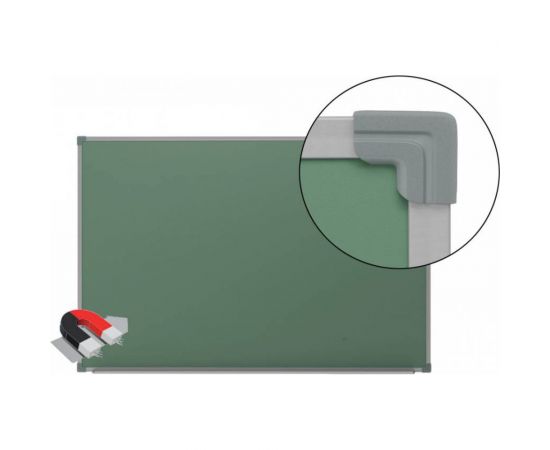 Магнитно-меловая доска BoardSYS 1 элементная 100x170 метталический профиль 20М*170 