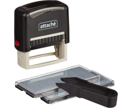 Самонаборный пластиковый штамп Attache 4 строки 48x18 мм 1348207 
