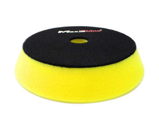 Круг поролоновый полировальный (130-155x30 мм; средней жесткости; желтый) MaxShine 015835 