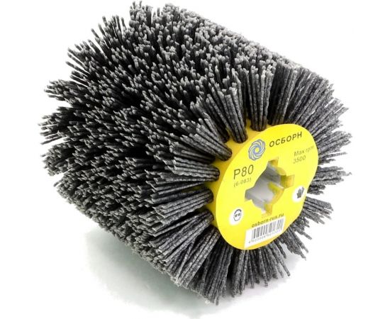 Щетка-валик нейлоновая по дереву 6-083 110 мм, P80 на щеточные шлифмашины ОСБОРН PLM.RB11010019P80 