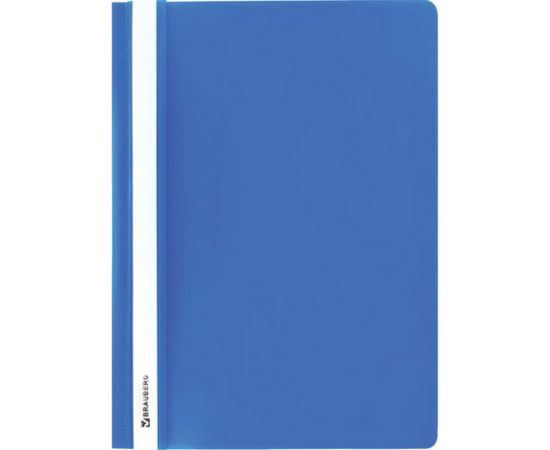 Скоросшиватель 25 шт в упаковке BRAUBERG пластиковый А4 130/180 мкм голубой 220386 