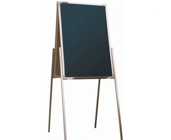 Двухсторонний магнитно-меловой мольберт домик BoardSYS 75х50 см, в алюминиевом профиле 30МД2-50М 