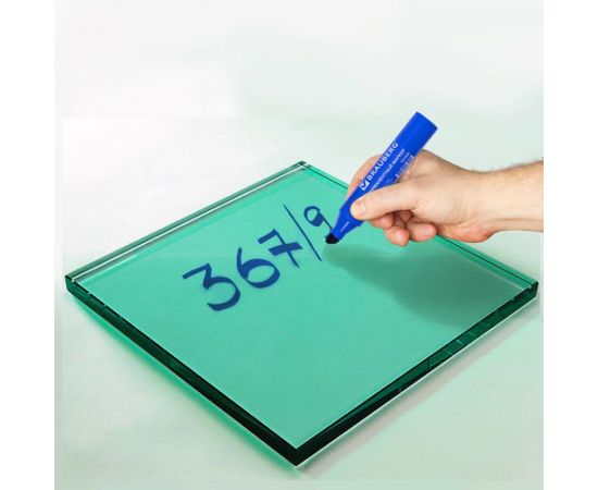 Перманентный маркер BRAUBERG JUMBO, широкая линия письма, скошенный наконечник, 3-10 мм 151225 – изображение 11